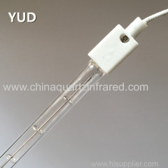 Durable and long lifetime medium wave infrared heating lamp for film stretching