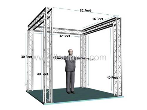 290X290mm Aluminum Ladder Truss Rigging for Trade Show Exhibition Display