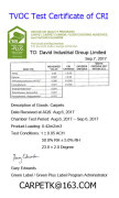 TVOC Test Certificae