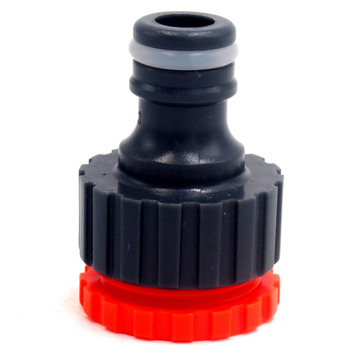 plastic 1/2"-3/4" female tap connector.