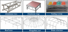 Multipurpose & Advertising Truss Rigging for Night Club Pyramid Roof