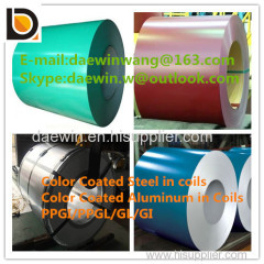 China Coal color Prepainted GI steel coil / PPGI / PPGL/ color coated steel sheet