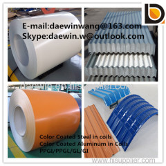 China Coal color Prepainted GI steel coil / PPGI / PPGL/ color coated steel sheet
