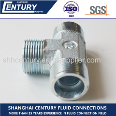 DIN Standard T Type Tee Union Hydraulic Tube Fitting Adaptor Connector