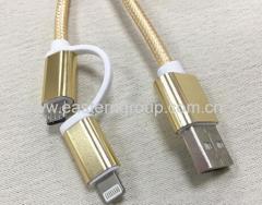 Wholesale 3 in 1 USB Charger Cable for iPhone & Samsung