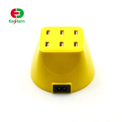 2018 new model 6 port USB charger smart multi-port USB travel adapter