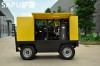 SAPU diesel mobile portable air compressor(4 wheels)