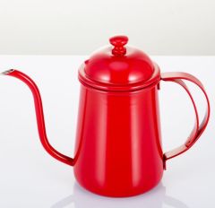 Fine mouth stainless steel coffee pot