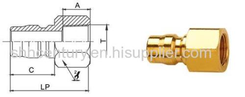 Nitto TSP Japanese Type Hydraulic Quick Coupling Non-Valve Straight Through