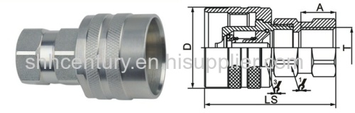 Steel CVV Thread Lock Type Hydraulic Quick Connect Coupling For Vehicles Diggers