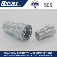 ISO5675 Carbon Steel Ball Valve Type Hydraulic Quick Release Coupler BSP G1/2