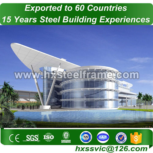Customized steel structure fabrication formed all steel buildings on sale
