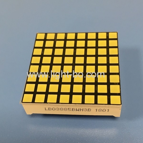 ultra branco 3 milímetros 8 * 8 matriz de pontos com visor exibido ânodo de linha para mover sinais