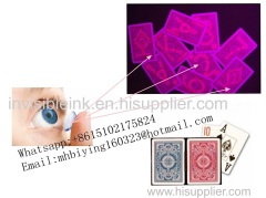 Red KEM plastic luminous marked cards for uv contact lenses/invisible ink/perspective sunglasses/cheat in gamble/casino