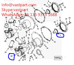 Cummins K38 Sea Water Pump and Gear
