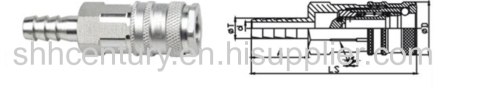 CEJN 320 Series Pneumatic Air Quick Connect Coupling BSP1/2'' Rectus 25 type