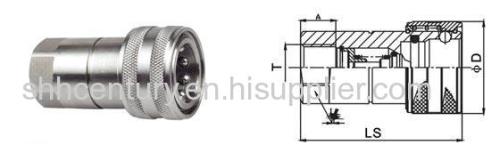 ISO7241-B Stainless Steel 316SS Hydraulic Quick Coupling BSP G1/2 Double Close Type