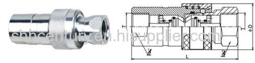 1/2 Zinc Plate ISO5675 Hydraulic Quick Connect Coupler PIN Valve