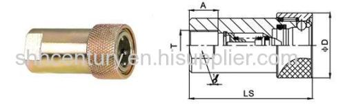 Carbon Steel Hydraulic Quick Release Coupler Nitto HSP Fast Connection Coupling