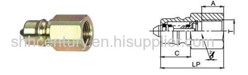 Carbon Steel Hydraulic Quick Release Coupler Nitto HSP Fast Connection Coupling