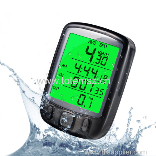 SD 563B Waterproof LCD Display Bicycle Computer Odometer Speedometer