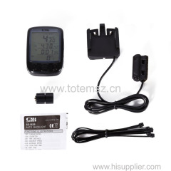 SD 563B Waterproof LCD Display Bicycle Computer Odometer Speedometer