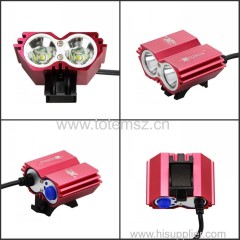 Bike Light 2x XM-L U2 LED Cycling Head front flash light