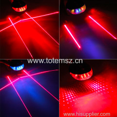 5LED+2Laser Waterproof Led Bycicle Rear Light