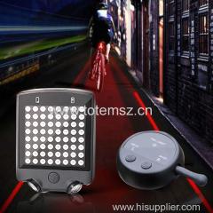 64 LED Wireless Remote Bike Turn Signals Laser Light