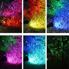 7led solar power color changing garden light Inegrated Outdoor lighting