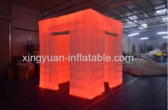 RGB LED Inflatable Photo Booth Case With 3 doors