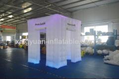 RGB LED Inflatable Photo Booth Case With 3 doors