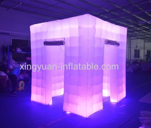 Led Inflatable photobooth with 2 doors