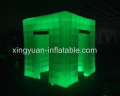 Led Inflatable photobooth with 2 doors