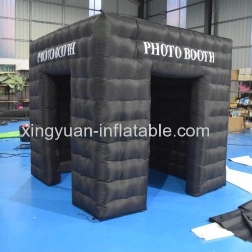 Black inflatable photo booth
