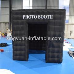 Mobile Photo booth Inflatable cube with 2 doors