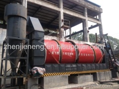 Rotary sludge dryer with low temperature technology
