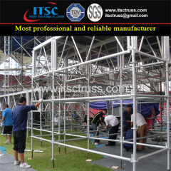 Ringlock Scaffolding 3m High Mobile Stages and Lighting Trussing Assemble