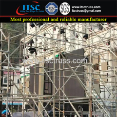 Ringlock Scaffolding Assembling for Sound Speaker System in Outdoor Events