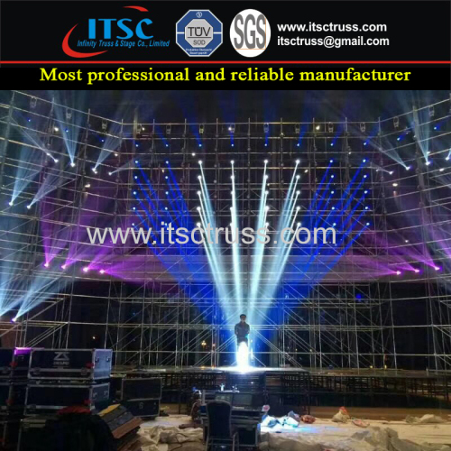 18x10m Ringlock Scaffolding System for Hundreds of Stage Beam Lighting Fixture