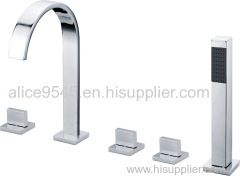 concealed 3 hole wash basin faucet dual level brass concealed faucet