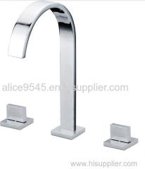 concealed 3 hole wash basin faucet dual level brass concealed faucet