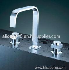 concealed 3 hole wash basin faucet dual level brass concealed faucet