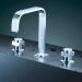 concealed 3 hole wash basin faucet dual level brass concealed faucet