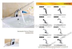 bathroom fauce brass basin hot and cold sensor tap sensor touch hot cold automatic brass basin faucet
