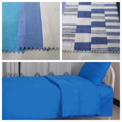 100% cotton bed sheet fabric for school and hospital beding