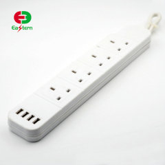 4 outlet extension power board with 4 USB ports