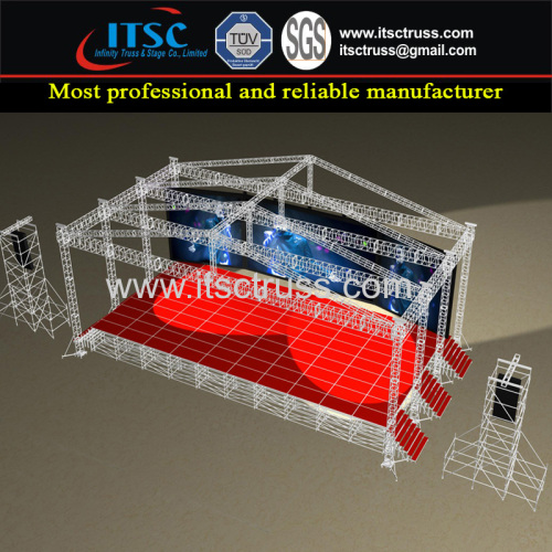 AlumInum Truss Stages Pyramid Roof System for Concerts