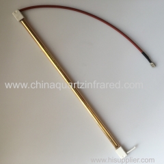 medium wave infrared quartz heating lamp with gold reflector for plastic welding