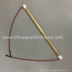 medium wave infrared quartz heating lamp with gold reflector for plastic welding